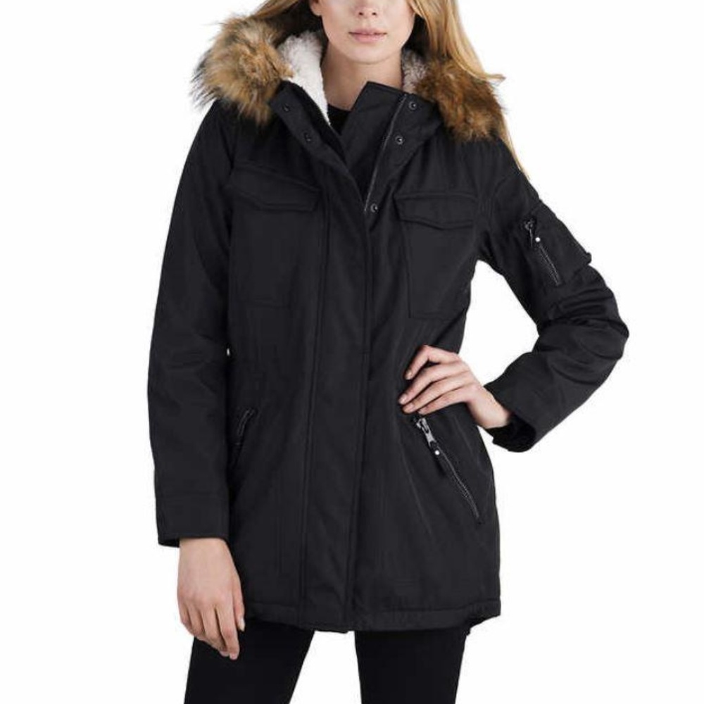 S13 New York Sherpa Lined Anorak Coat Small